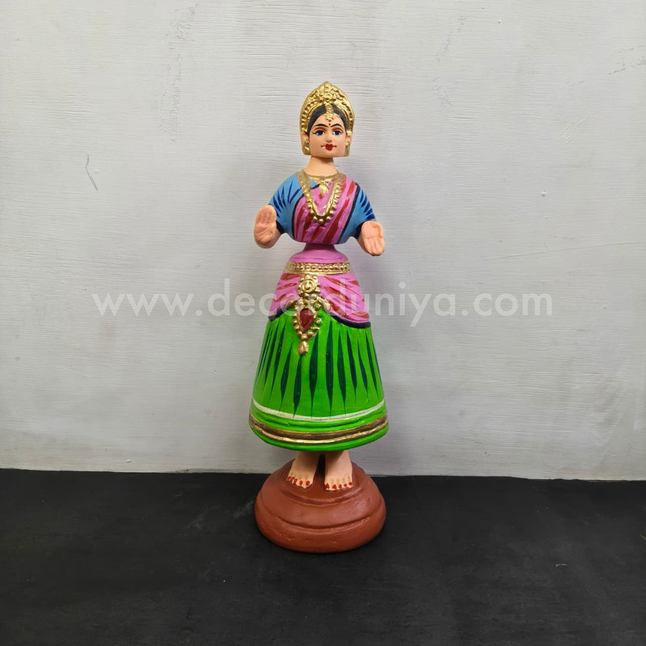 Thanjavur Dancing Doll | Height - 12 inches - TD124-PR