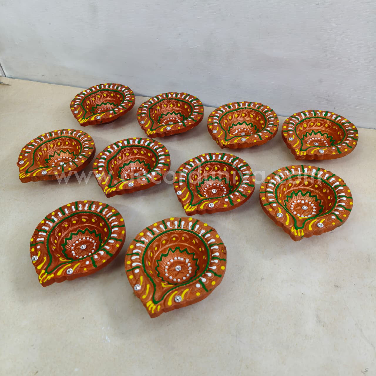 Clay Agal Vilakku Diya - OCT1- Set of 10 Nos