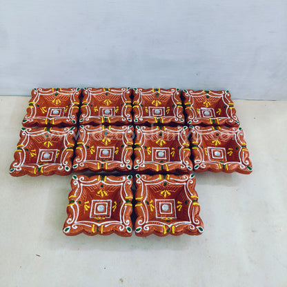 Clay Agal Vilakku Diya - OCT6- Set of 10 Nos