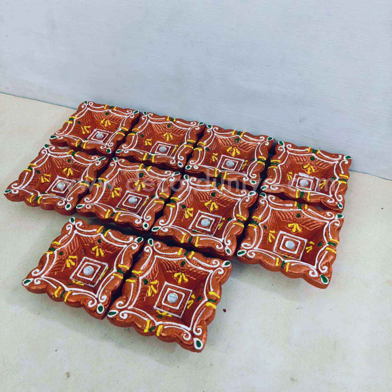 Clay Agal Vilakku Diya - OCT6- Set of 10 Nos