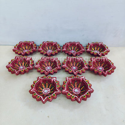 Clay Agal Vilakku Diya - OCT4- Set of 10 Nos