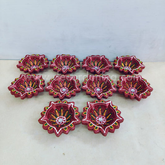 Clay Agal Vilakku Diya - OCT4- Set of 10 Nos