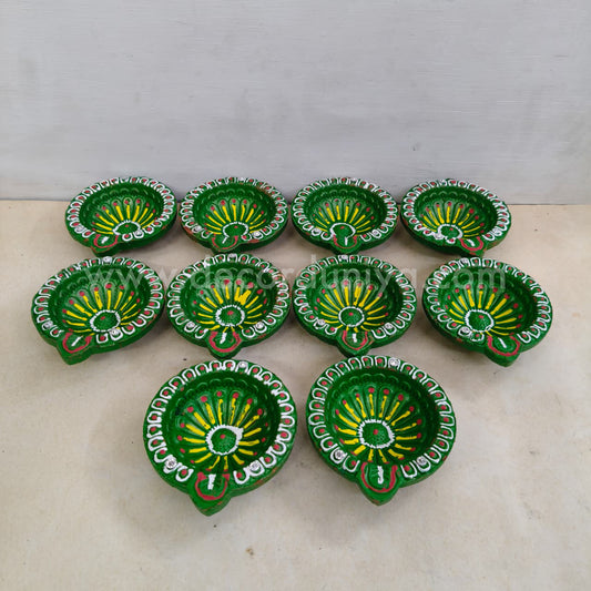 Clay Agal Vilakku Diya - OCT7- Set of 10 Nos