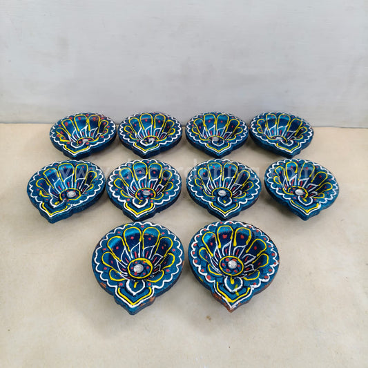 Clay Agal Vilakku Diya - OCT9- Set of 10 Nos