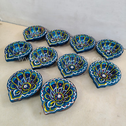 Clay Agal Vilakku Diya - OCT9- Set of 10 Nos