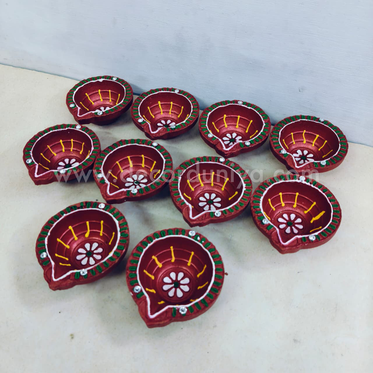 Clay Agal Vilakku Diya - OCT8- Set of 10 Nos