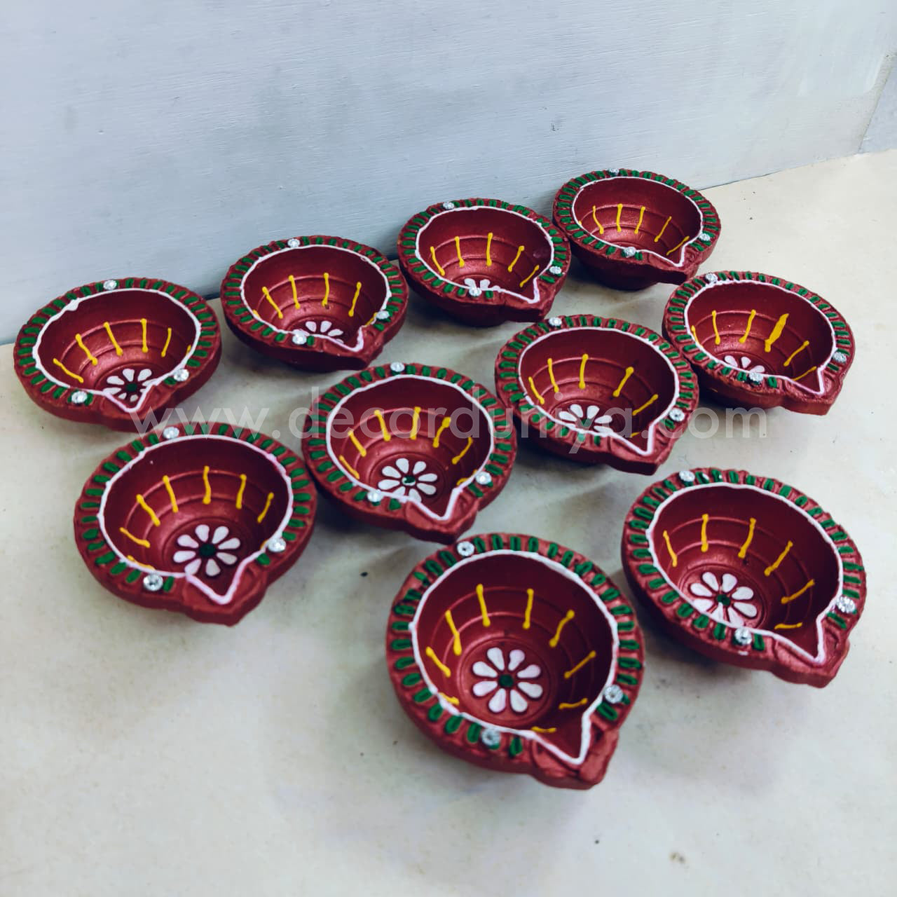 Clay Agal Vilakku Diya - OCT8- Set of 10 Nos