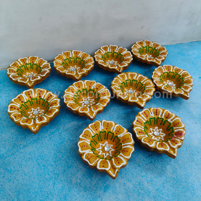 Clay Agal Vilakku Diya - OCT12- Set of 10 Nos