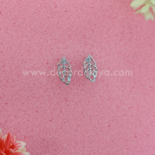 White Metal Stud, Earrings - MN17