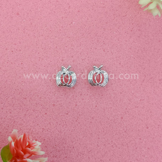 White Metal Stud, Earrings - MN14