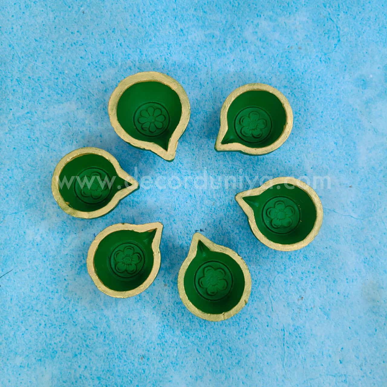 Clay Agal Vilakku Diya-Set of 6 Nos - DD1215