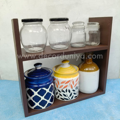 Wooden Spice Rack  | Floating Shelf | Wall Shelf - DD1212