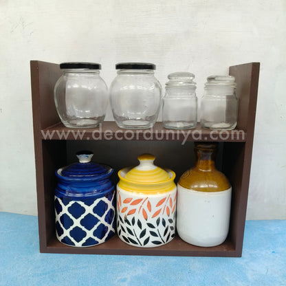 Wooden Spice Rack  | Floating Shelf | Wall Shelf - DD1212