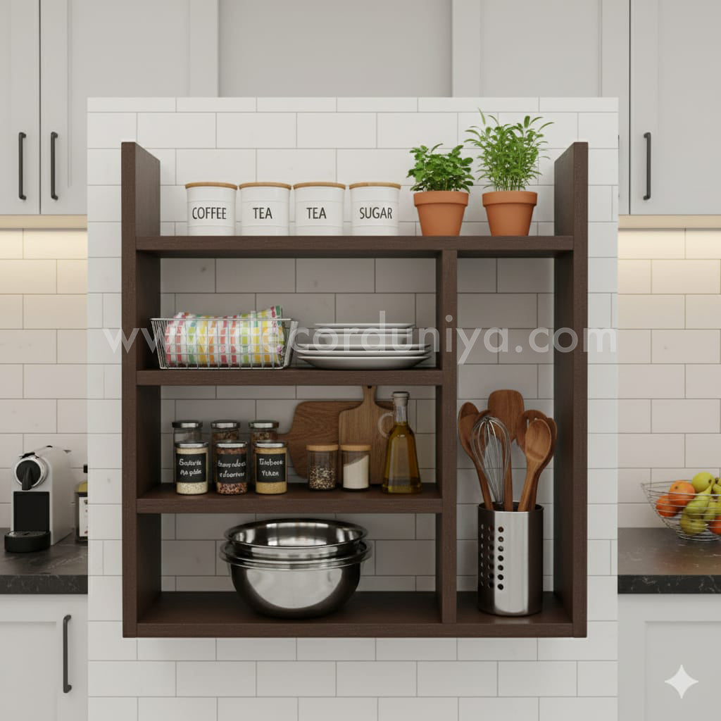 Wooden Spice Rack  | Floating Shelf | Wall Shelf - DD1223