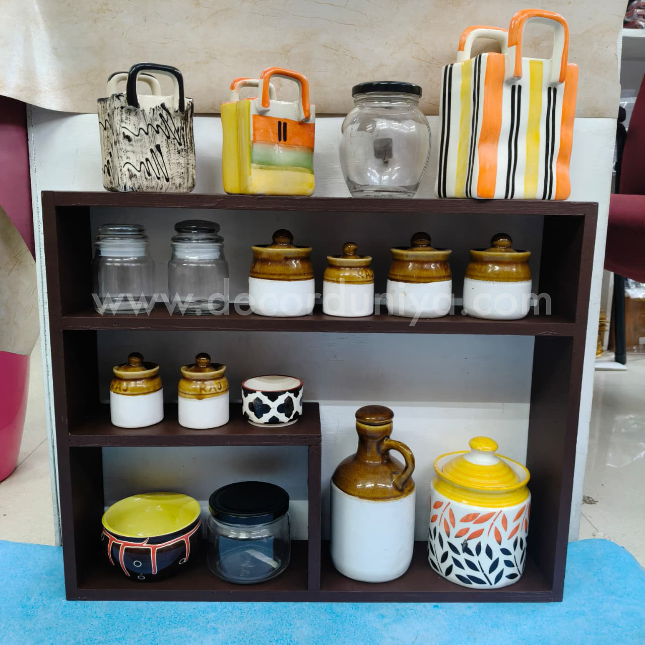 Wooden Spice Rack  | Floating Shelf | Wall Shelf - DD1224