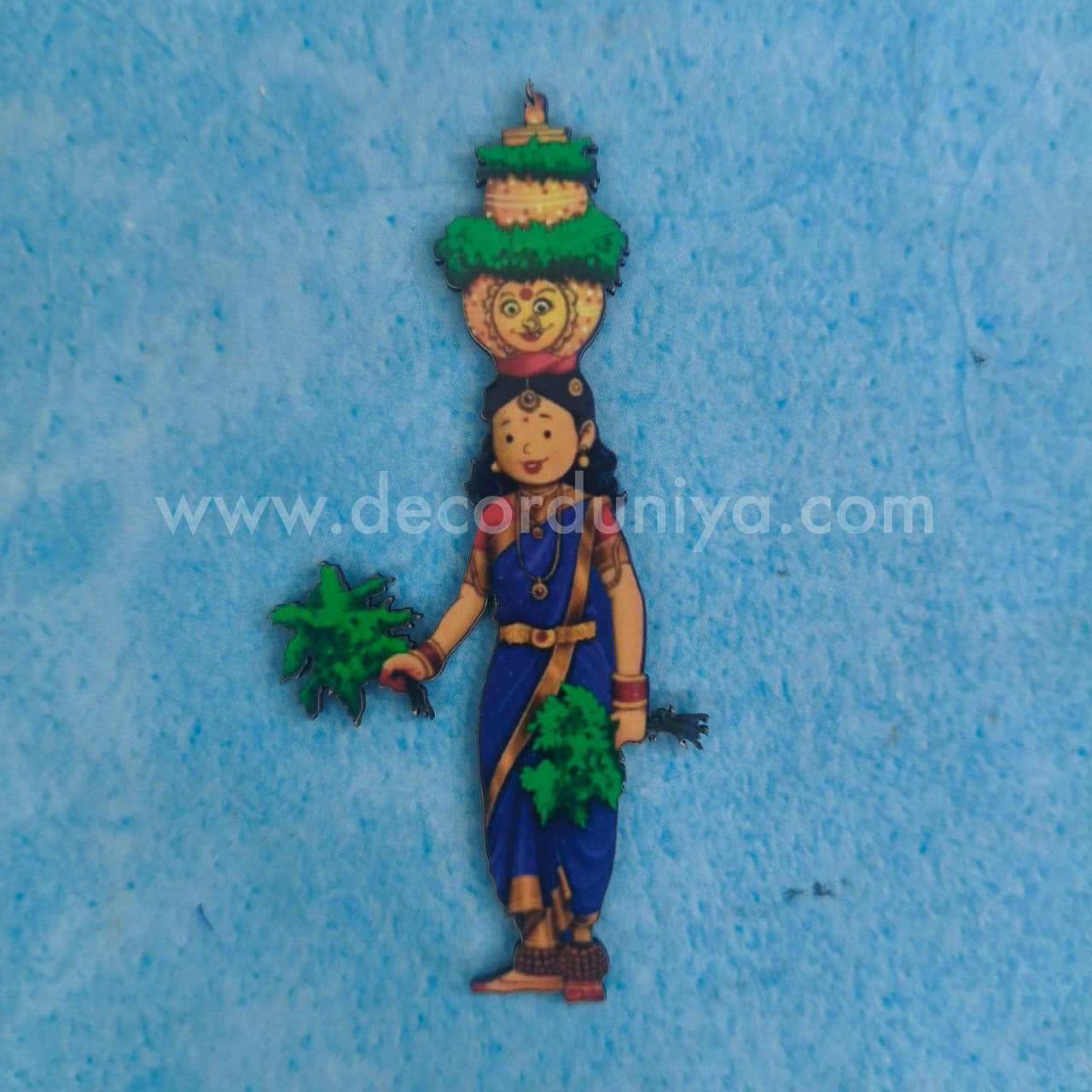 Fridge Magnet - MDF - Lady with Agni - FM121