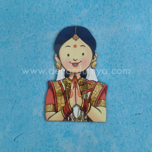 Fridge Magnet - MDF - Girl - FM134