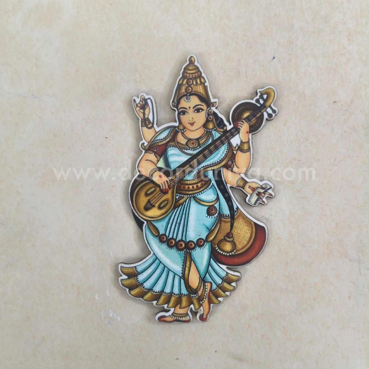 Fridge Magnet - MDF - Saraswathi - FM016