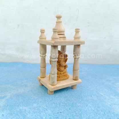 Wooden Ganesha Mandabam | Kondapalli Dolls - OR121