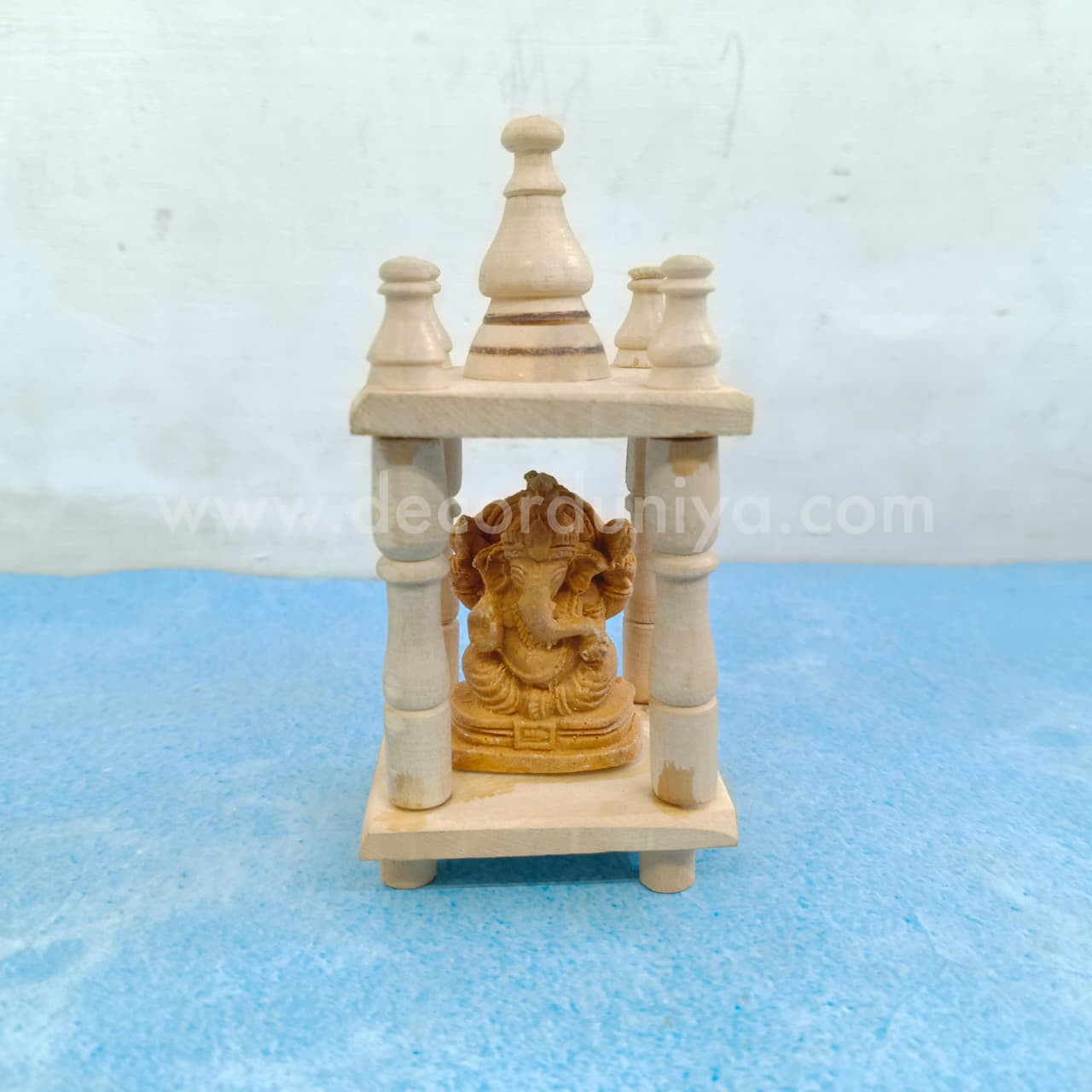Wooden Ganesha Mandabam | Kondapalli Dolls - OR121