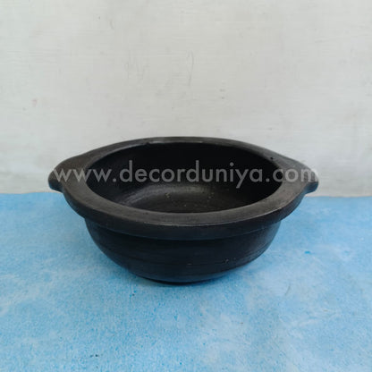 Black Pan Type Pot - B123