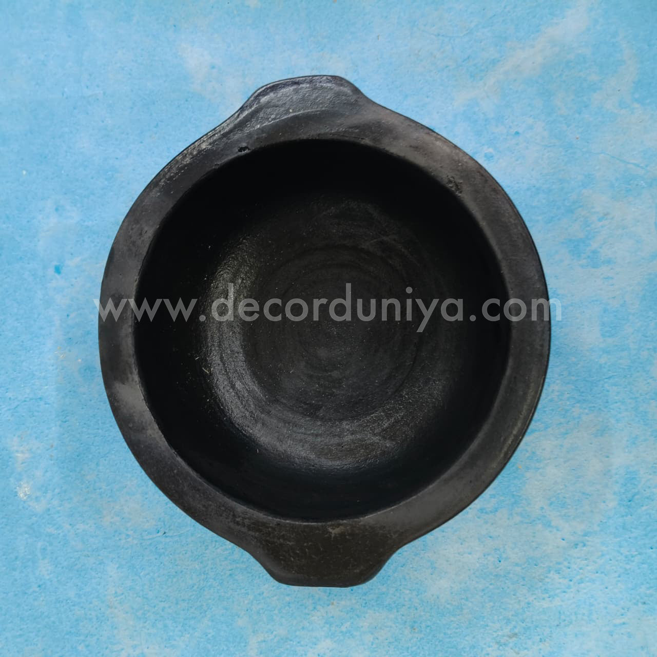Black Pan Type Pot - B123