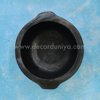 Black Pan Type Pot - B123