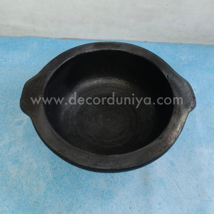 Black Pan Type Pot - B123
