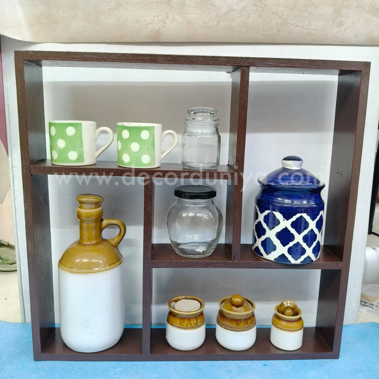 Wooden Spice Rack  | Floating Shelf | Wall Shelf - DD1226