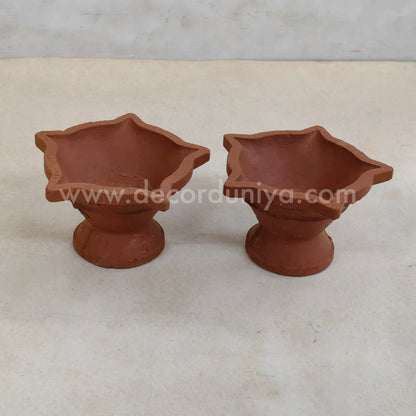 Clay Kuthu Vilakku - Pair of 2 Nos - CSL1