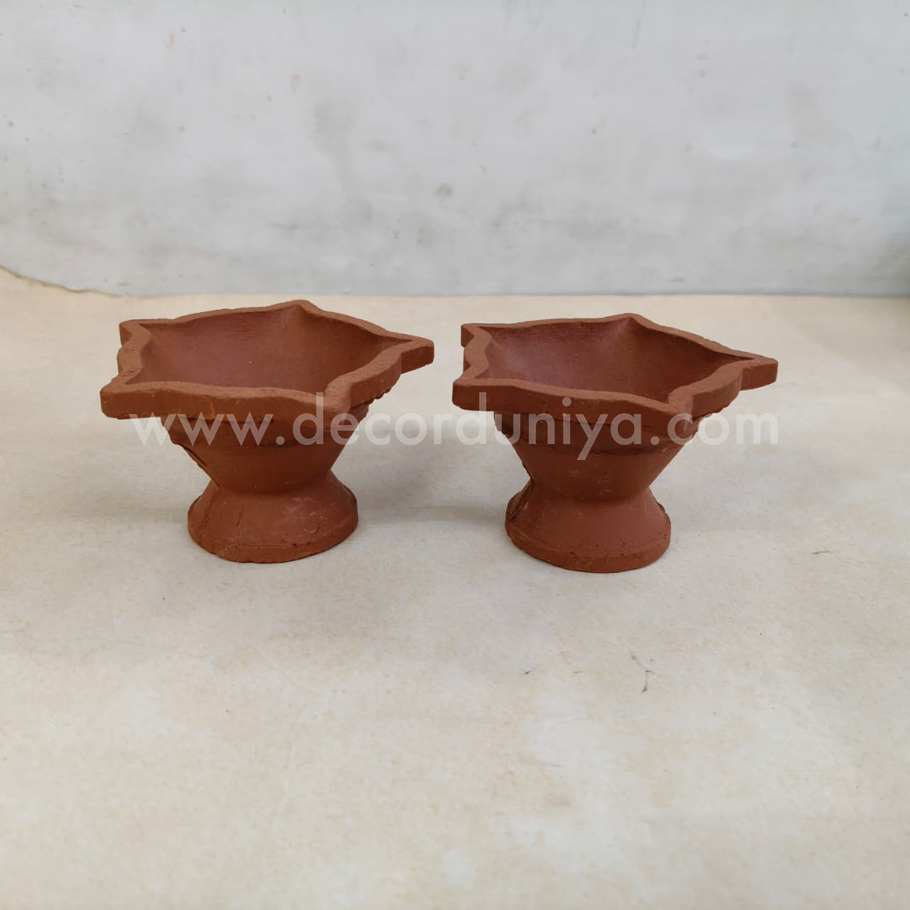 Clay Kuthu Vilakku - Pair of 2 Nos - CSL1