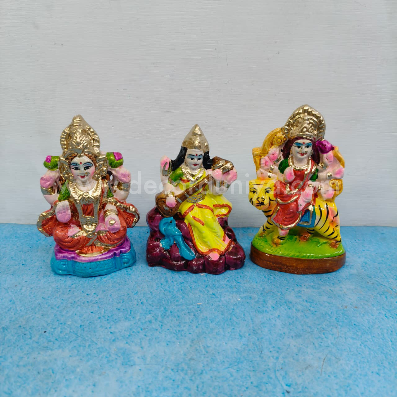 Lakshmi Saraswathi Durga | Decor Duniya Golu Doll | Navaratri Golu Dolls - TKC04