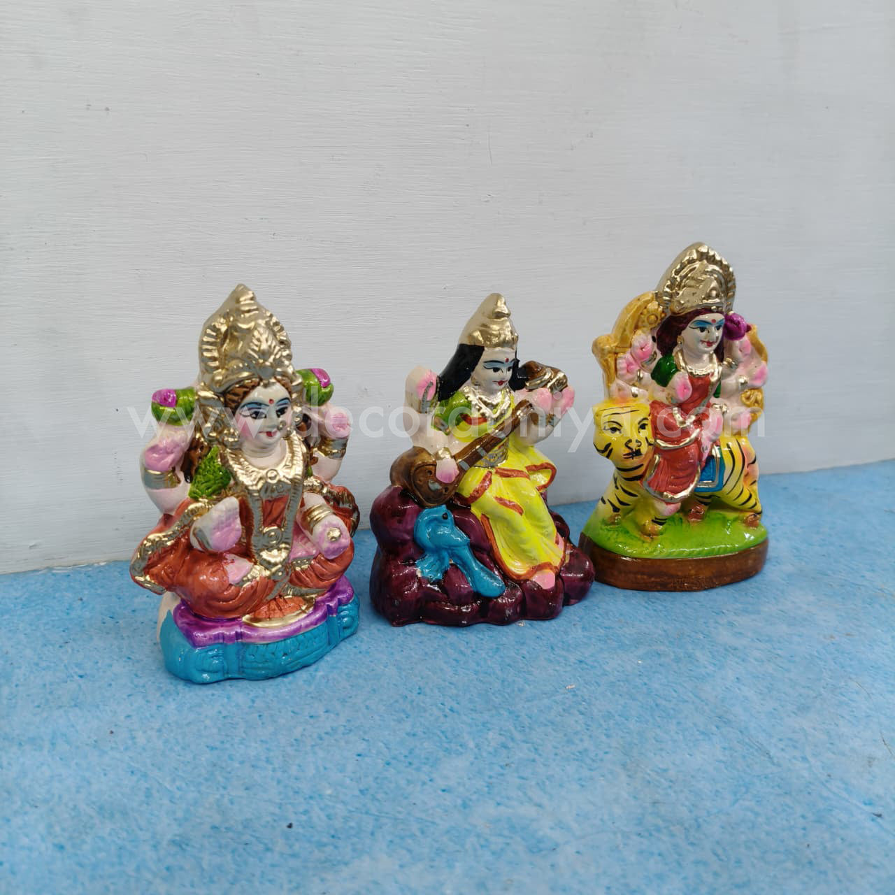 Lakshmi Saraswathi Durga | Decor Duniya Golu Doll | Navaratri Golu Dolls - TKC04