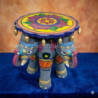 Hand Painted Elephant Urili Stand - ES53