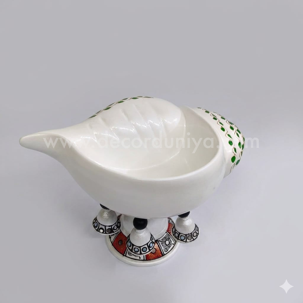 Hand Crafted Sangu Urili with Bell Stand - VP61