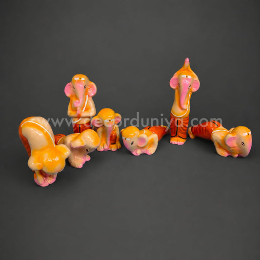 Surya Namaskara Vinayagar Set | Vinayagar Yoga Set - TK83