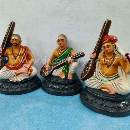 Sangeetha Mummoorthigal Paper Mache Golu Bommai Set | Decor Duniya Golu Dolls | Navaratri Golu Bommai - TK806