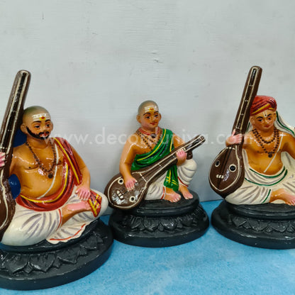 Sangeetha Mummoorthigal Paper Mache Golu Bommai Set | Decor Duniya Golu Dolls | Navaratri Golu Bommai - TK806