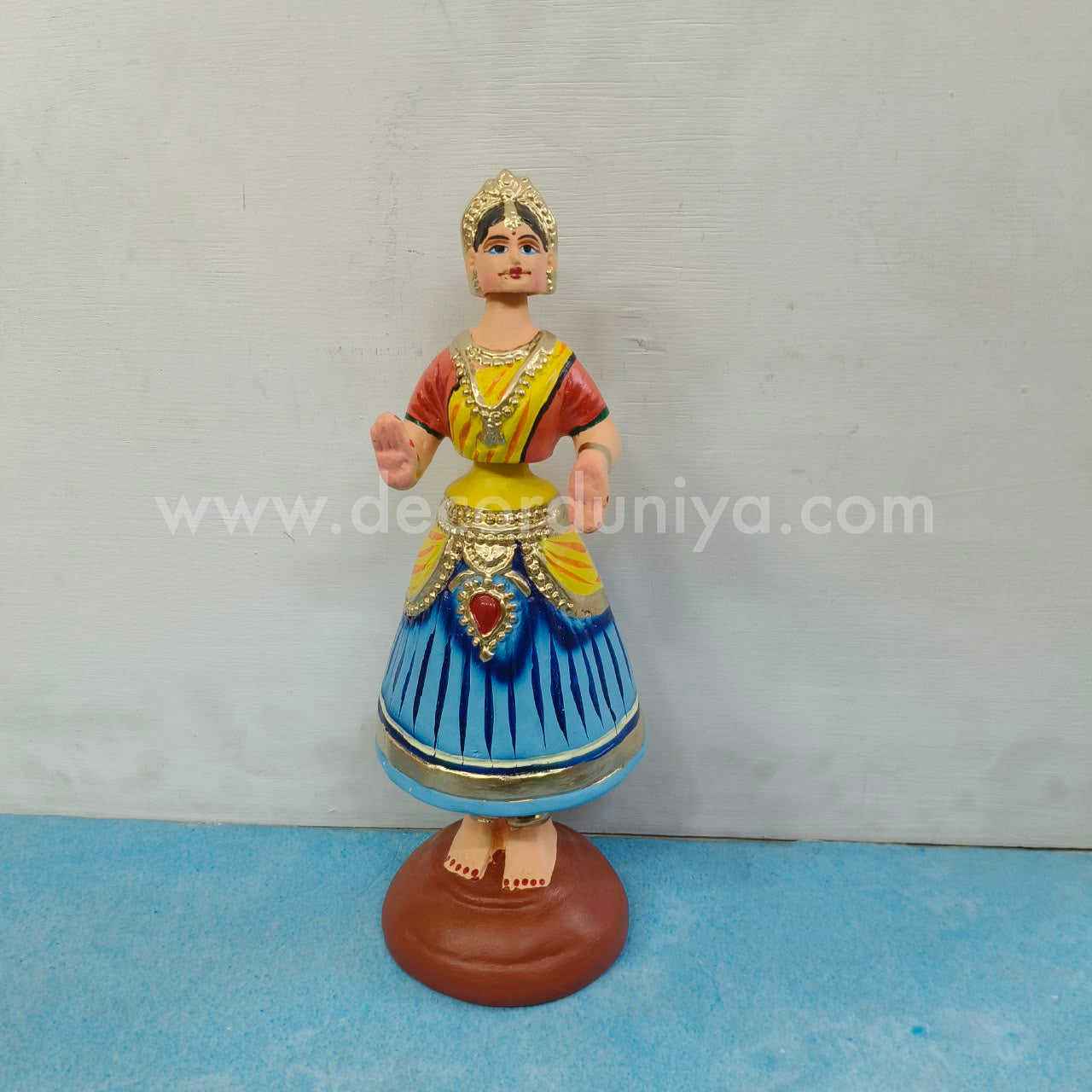 Thanjavur Dancing Doll | Height - 11.5 inches - TD125-CC