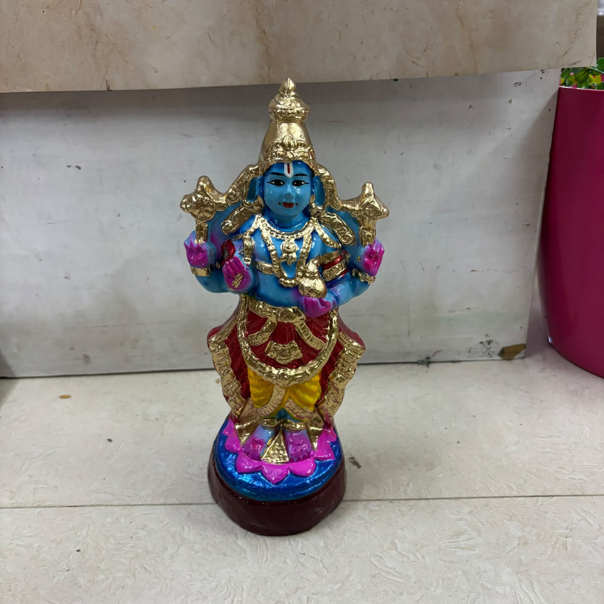 Lord Dhanvantari Clay Golu Doll | God of Ayurveda | Navaratri Golu Bommai & Pooja Décor – TKS32