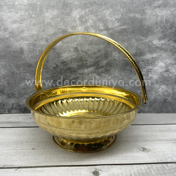 Brass Flower Basket For Pooja Worship | Poo Koodai - PK2