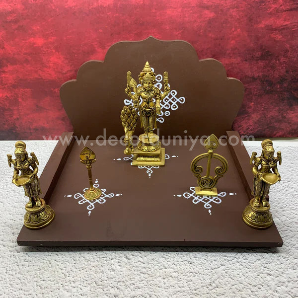 Wooden Hand Crafted Pooja Mandapam -  PM1