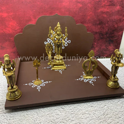 Wooden Hand Crafted Pooja Mandapam -  PM1