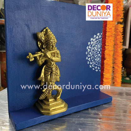 Handmade table decor with Brass Krishna- PRG1