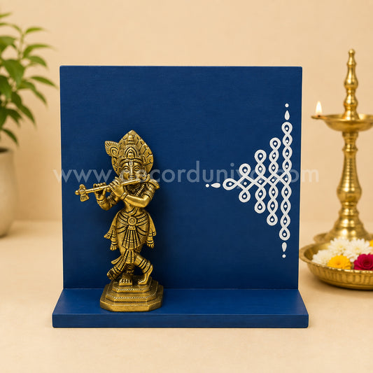 Handmade table decor with Brass Krishna- PRG1