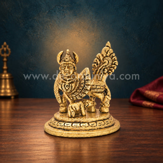 Kamadhenu | Kamadhenu Cow Brass Idol | Decor Duniya Brass Idols | Pooja & Home Décor – RBN11
