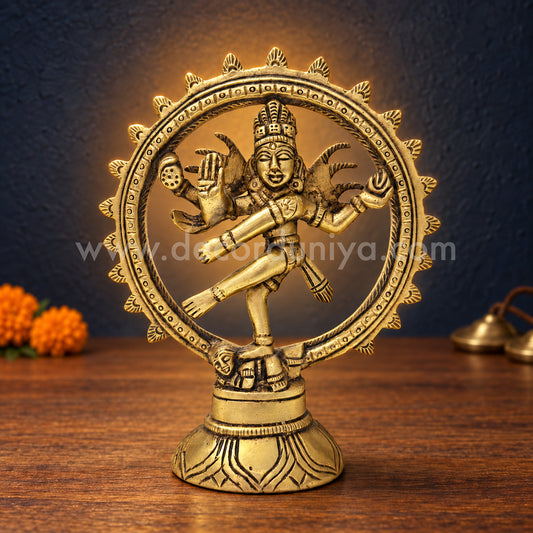 Lord Natarajar | Shiva Nataraja Brass Idol | Decor Duniya Brass Idols | Pooja & Home Décor – RBN14