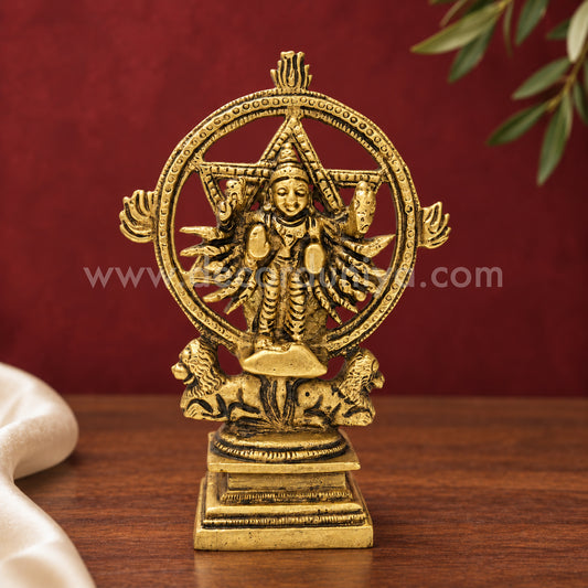 Chakrathazwar | Sudarshana Chakra Brass Idol | Decor Duniya Brass Idols | Pooja & Home Décor – RBN15