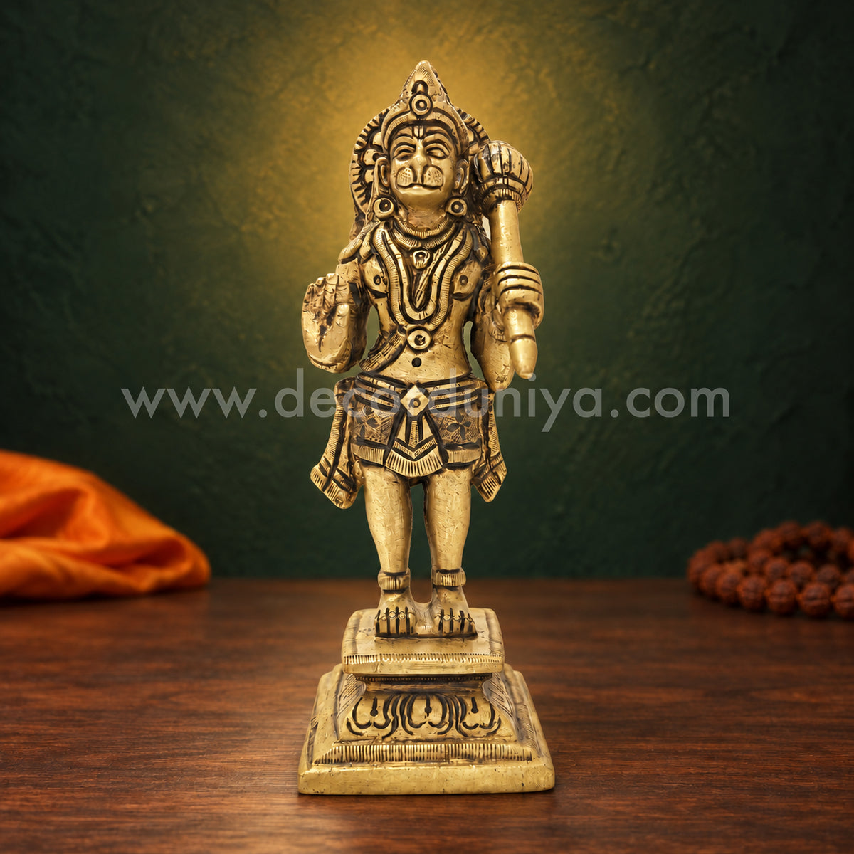 Lord Hanuman | Anjaneyar Brass Idol | Decor Duniya Brass Idols | Pooja & Home Décor – RBN16