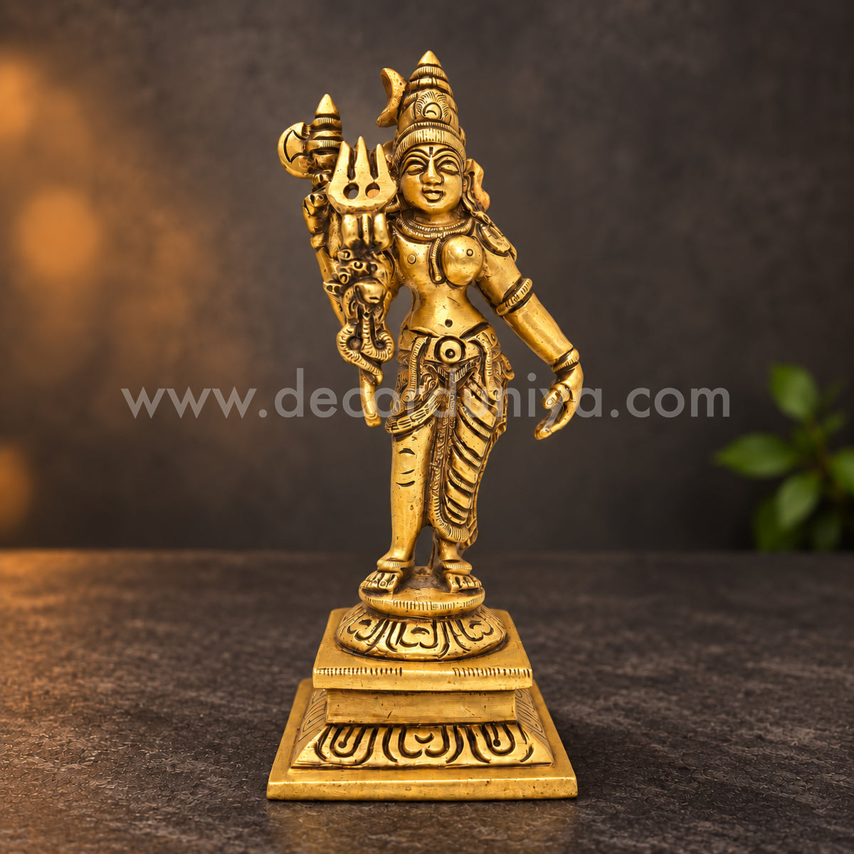 Ardhanareeswarar | Shiva Parvati Brass Idol | Decor Duniya Brass Idols | Pooja & Home Décor – RBN17